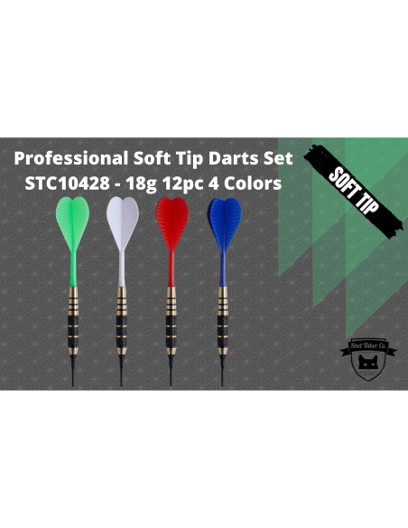 Juego de Dardos de Punta Suave SHOT TAKER CO. 12 Piezas Juego de Dardos de Punta Suave SHOT TAKER CO. 12 Piezas