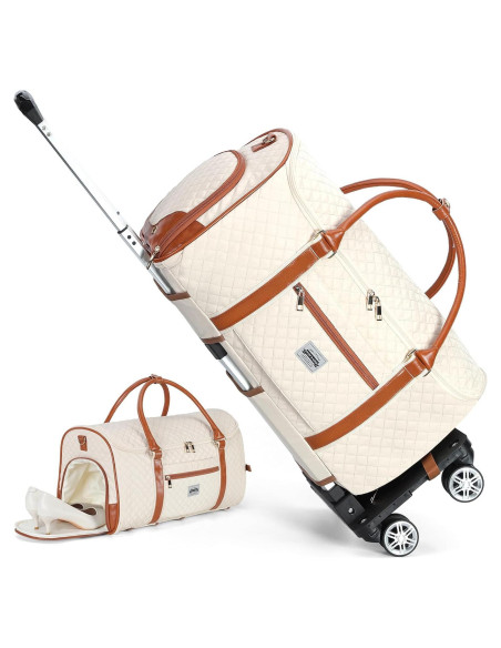 Bolsa de Ropa Rodante Ponhog TR24015BG02 - 54x25 cm Beige Bolsa de Ropa Rodante Ponhog TR24015BG02 - 54x25 cm Beige