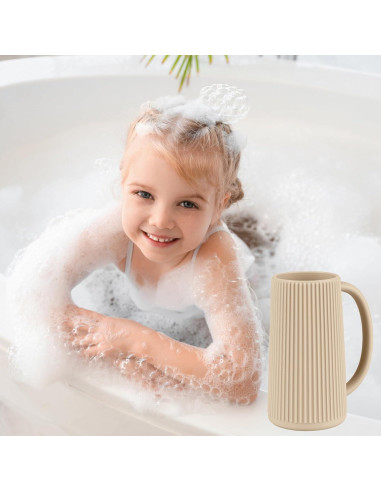 Taza de Enjuague Nothomme de Silicona Rosa 500ml para Niños