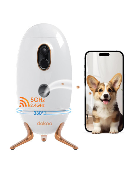 Cámara para Perros Dokoo T2 con Dispensador de Golosinas Cámara para Perros Dokoo T2 con Dispensador de Golosinas