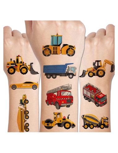 Tatuajes Temporales de Coches y Camiones CHARLENT - 14 Hojas