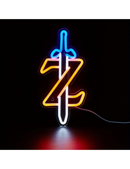 Luz nocturna LED espada Cusgazy USB decorativa 33.97x16.99 cm Luz nocturna LED espada Cusgazy USB decorativa 33.97x16.99 cm