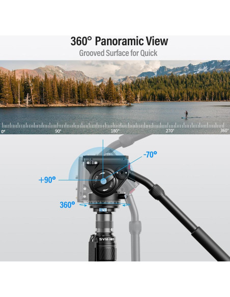 Monopie Profesional SIRUI SVM-165 de Fibra de Carbono 10kg Monopie Profesional SIRUI SVM-165 de Fibra de Carbono 10kg