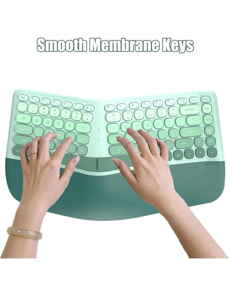 Combo Teclado y Ratón Inalámbricos Ergonómicos SQT BOMI Combo Teclado y Ratón Inalámbricos Ergonómicos SQT BOMI