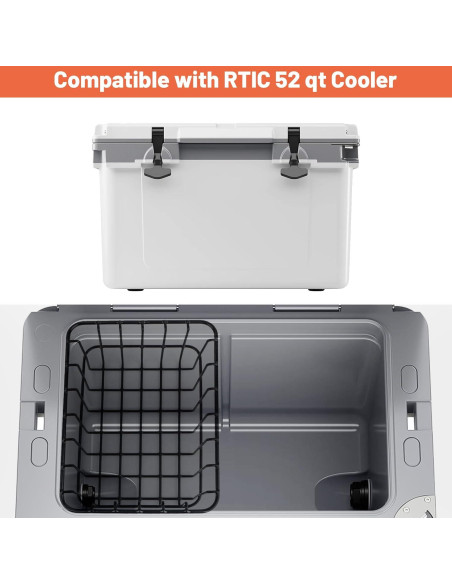 Canasta Organizadora para Cooler RTIC 52 qt Omoojee - Negra Canasta Organizadora para Cooler RTIC 52 qt Omoojee - Negra