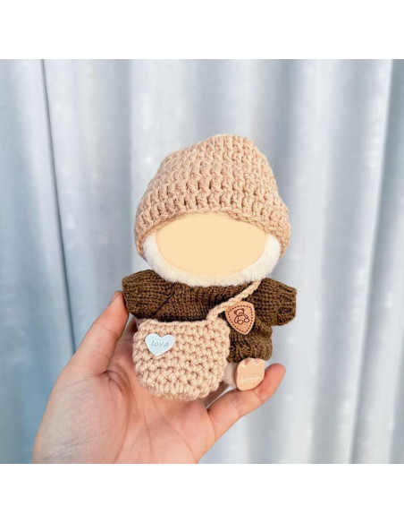 Conjunto de Ropa Elegante para Muñeca Labubu 17cm - Hecho a Mano Conjunto de Ropa Elegante para Muñeca Labubu 17cm - Hecho a Mano