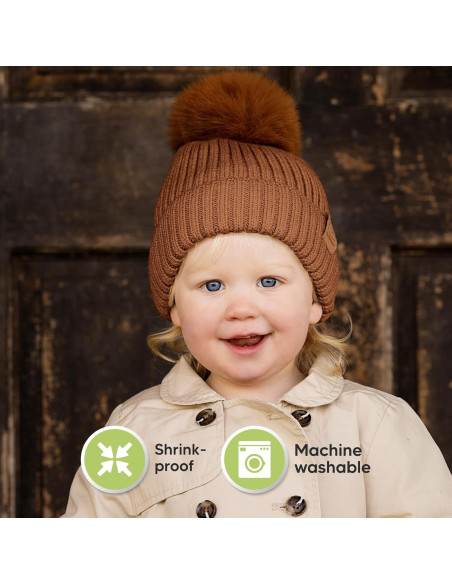 Gorras de Invierno para Bebés KeaBabies - 2 Unidades, 6-36 Meses Gorras de Invierno para Bebés KeaBabies - 2 Unidades, 6-36 Meses