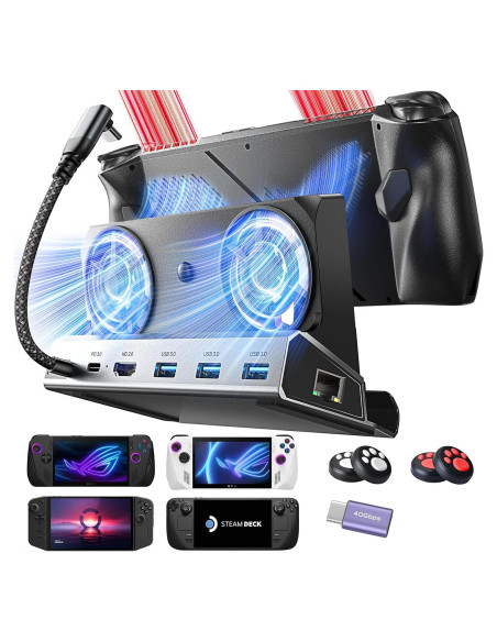 Estación de Acoplamiento LISEN para ASUS ROG ALLY X y Steam Deck 4K Estación de Acoplamiento LISEN para ASUS ROG ALLY X y Steam Deck 4K
