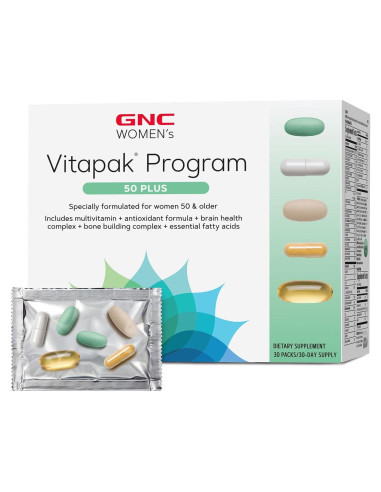 Vitapak Ultra Mega 50 Plus GNC Mujeres 30 Paquetes Multivitamínico