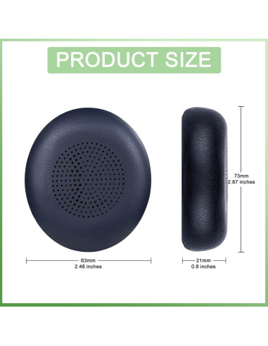 Almohadillas de Repuesto Jabra Evolve2 65/40 - Espuma Memoria Azul