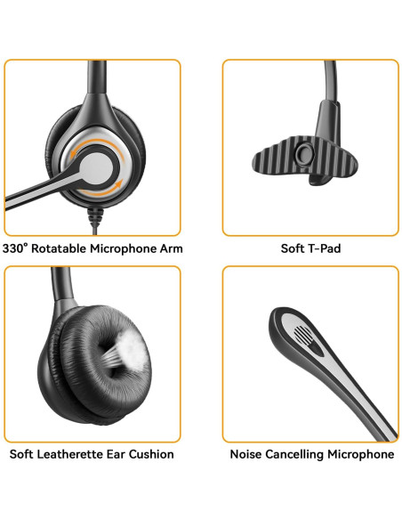 Auricular Wantek con micrófono cancelador de ruido 2.5mm Auricular Wantek con micrófono cancelador de ruido 2.5mm