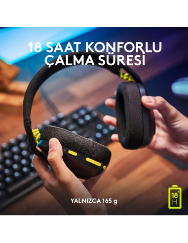 Auriculares Gaming Inalámbricos Logitech G435 Negro 380g