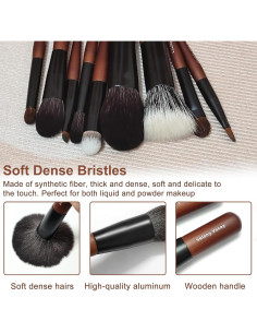 Conjunto de Brochas de Maquillaje Mini Velony Vacay 9 Piezas 2