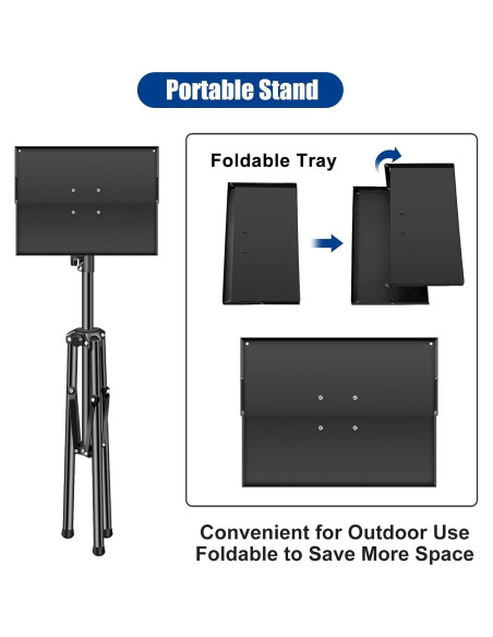 Soporte de trípode ajustable 2-Be-Best para proyector 70-160 cm Soporte de trípode ajustable 2-Be-Best para proyector 70-160 cm