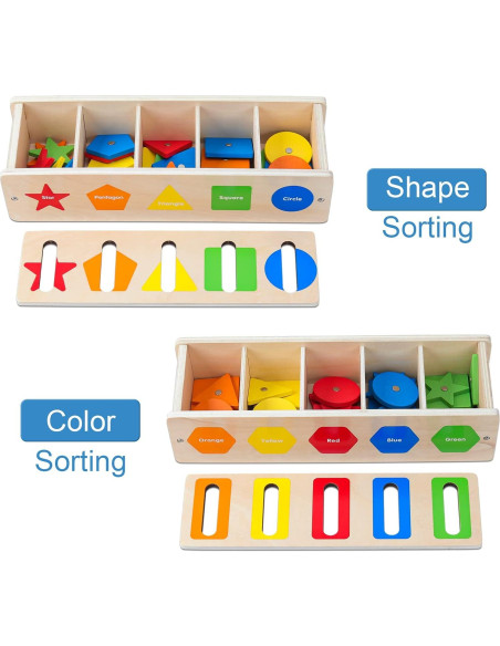 Juguete Educativo de Clasificación de Formas y Colores AISHUN Azul Juguete Educativo de Clasificación de Formas y Colores AISHUN Azul