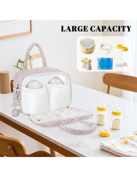 Bolsa para Bomba de Pecho Portátil Acolchada Rosa - Compatible Elvie, Willow, Momcozy Bolsa para Bomba de Pecho Portátil Acolchada Rosa - Compatible Elvie, Willow, Momcozy