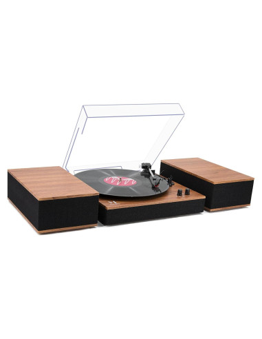 Reproductor de Vinilo MPK Bluetooth 3 Velocidades Madera