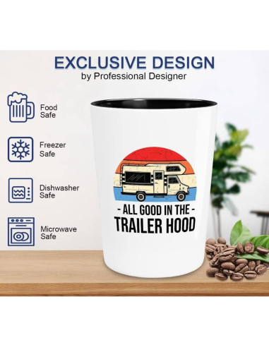 Vaso de Chupito Cerámica Flairy Land 44ml Camping Glamour