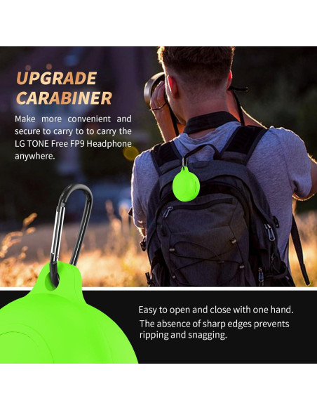 Funda de Silicona WQNIDE para LG Tone Free FP9 T90 Verde Funda de Silicona WQNIDE para LG Tone Free FP9 T90 Verde