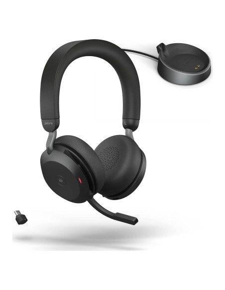 Auriculares Inalámbricos Jabra Evolve2 75 con Base de Carga USB-C Auriculares Inalámbricos Jabra Evolve2 75 con Base de Carga USB-C