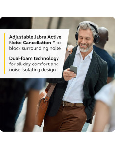 Auriculares Inalámbricos Jabra Evolve2 75 con Base de Carga USB-C 2