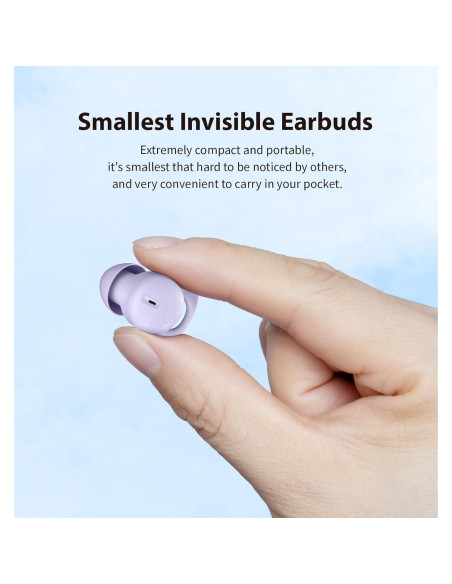 Auriculares Inalámbricos Bluetooth 5.3 Piegricdiat Q26S Morado Auriculares Inalámbricos Bluetooth 5.3 Piegricdiat Q26S Morado