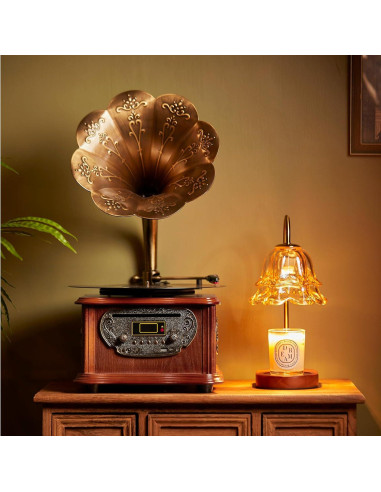 Tocadiscos Gramófono Meageal VS-1722CD Madera Bluetooth