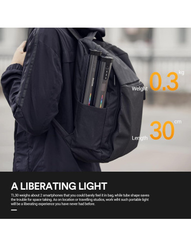 Tubo de Luz LED Godox TL30 RGB Portátil 2700K-6500K