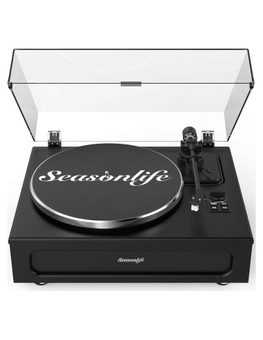 Reproductor de Vinilo Seasonlife HQ-KZ018 4 Altavoces BT Negro