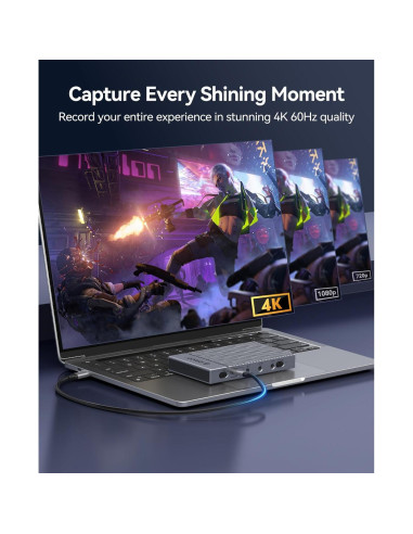 Tarjeta de Captura HDMI ORICO 4K 60Hz Doble Entrada Streaming
