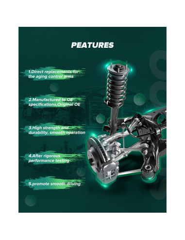 Kit de Suspensión Delantera SCITOO para Pontiac Vibe y Toyota
