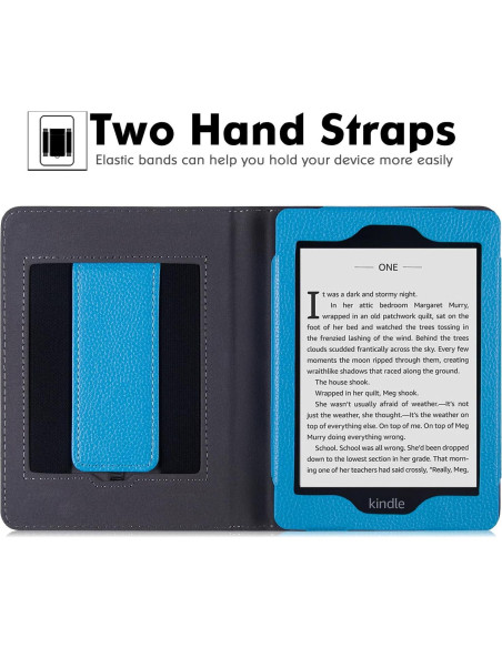 Funda de soporte LaoShuSheng para Kindle Paperwhite 6" - Azul Elegante Funda de soporte LaoShuSheng para Kindle Paperwhite 6" - Azul Elegante