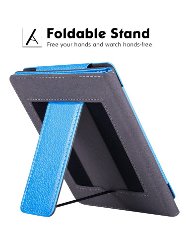 Funda de soporte LaoShuSheng para Kindle Paperwhite 6" - Azul Elegante