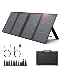Cargador Solar Plegable EnginStar 60W DC 18V para Generadores