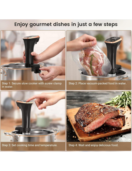 Cocedor Sous Vide BLITZHOME IPX7 1100W Control APP 12L Cocedor Sous Vide BLITZHOME IPX7 1100W Control APP 12L