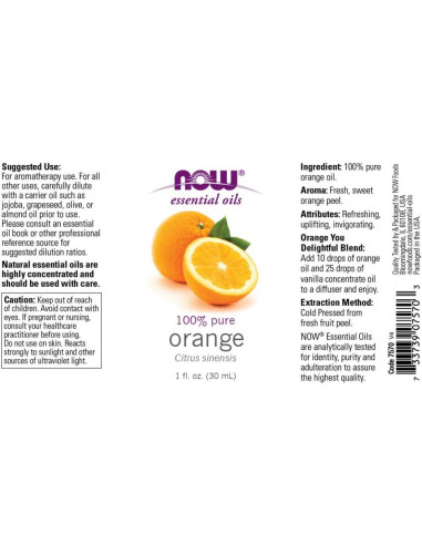 Aceites Esenciales Cítricos Now Foods - Naranja, Mandarina, Limón 3x28g