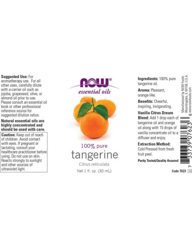 Aceites Esenciales Cítricos Now Foods - Naranja, Mandarina, Limón 3x28g