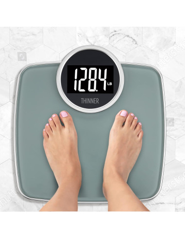Balanza Digital de Baño Conair Thinner 182 kg Plata