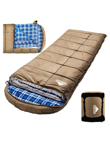 Saco de dormir AGEMORE 0C Lona Rectangular para Camping