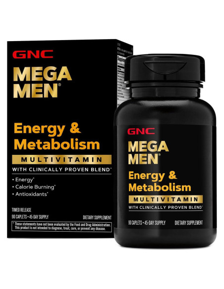 GNC Mega Men Multivitaminas 90 Tabletas - Soporte Energía e Inmunidad GNC Mega Men Multivitaminas 90 Tabletas - Soporte Energía e Inmunidad