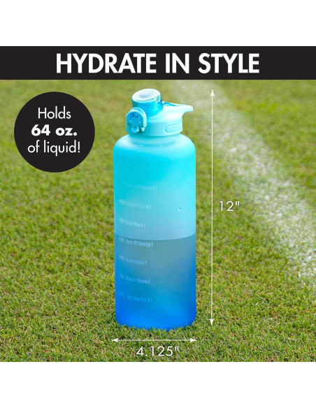 Botella de Agua Motivacional Primula 2L a Prueba de Fugas Botella de Agua Motivacional Primula 2L a Prueba de Fugas