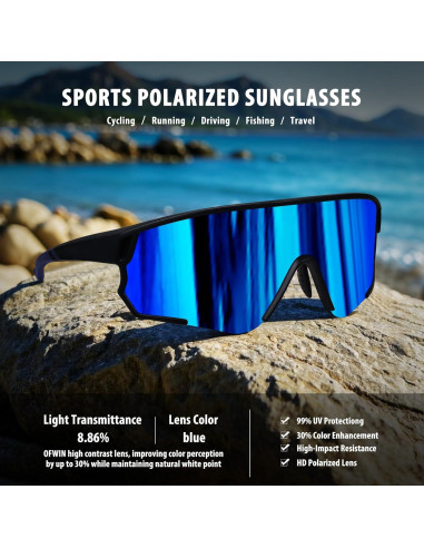 Gafas de sol deportivas OFWIN polarizadas UV400 unisex