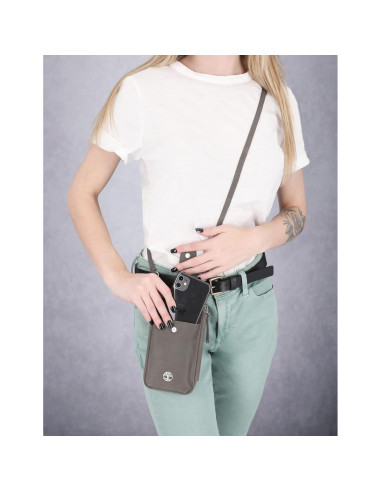 Bolso cruzado de cuero RFID Timberland para mujeres - Castlerock