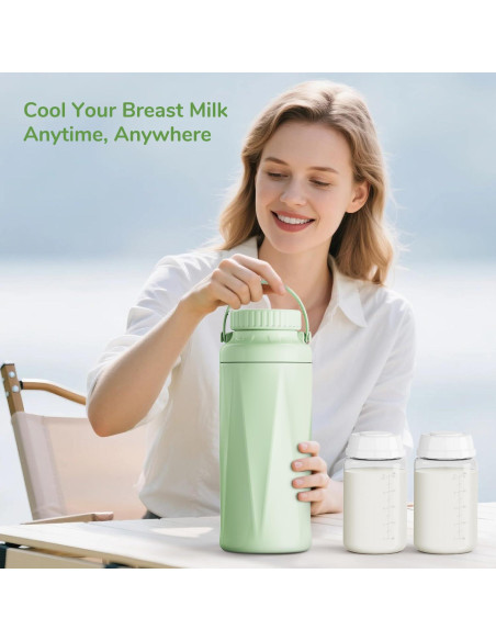 Enfriador de Leche Materna Portátil Easyvava 22oz - 24h Fresco Enfriador de Leche Materna Portátil Easyvava 22oz - 24h Fresco