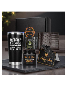 Cesta de Regalos para Hombres VTIVE - Set 6 Piezas con Taza 600ml