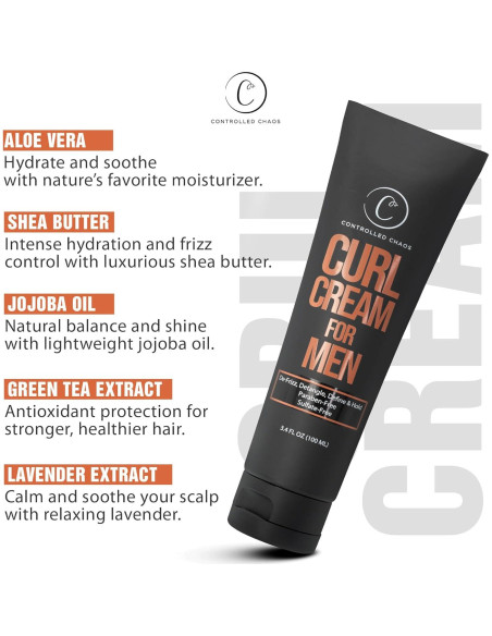 Crema para Rizos Controlled Chaos 100 ml - Hidratante Anti-Frizz Crema para Rizos Controlled Chaos 100 ml - Hidratante Anti-Frizz