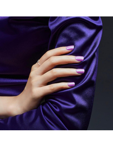 Uñas Postizas KISS imPRESS Maravilla Púrpura Oscuro Cortas