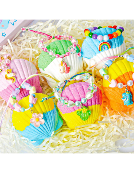 Bombas de Baño Foxandern para Niñas - 6 Piezas con Joyería Sorpresa Bombas de Baño Foxandern para Niñas - 6 Piezas con Joyería Sorpresa