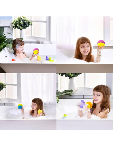 Bombas de Baño Foxandern para Niñas - 6 Piezas con Joyería Sorpresa