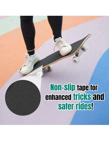 Patineta Completa UHMLTCRBOD 31" x 8" Madera de Arce 7 Capas